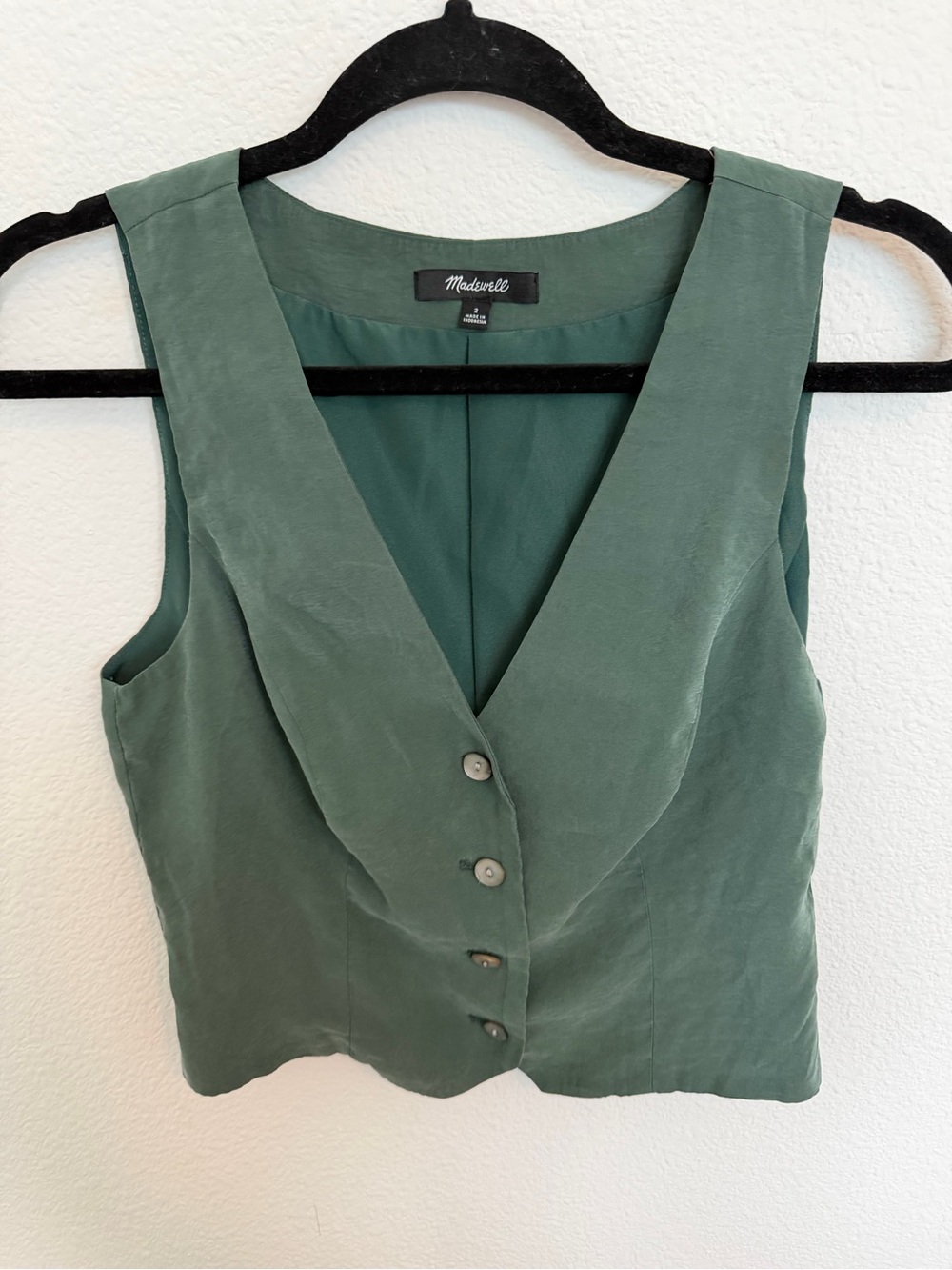 Katrina Crop Vest Top in Softdrape Size 2 - Picture 2 of 4